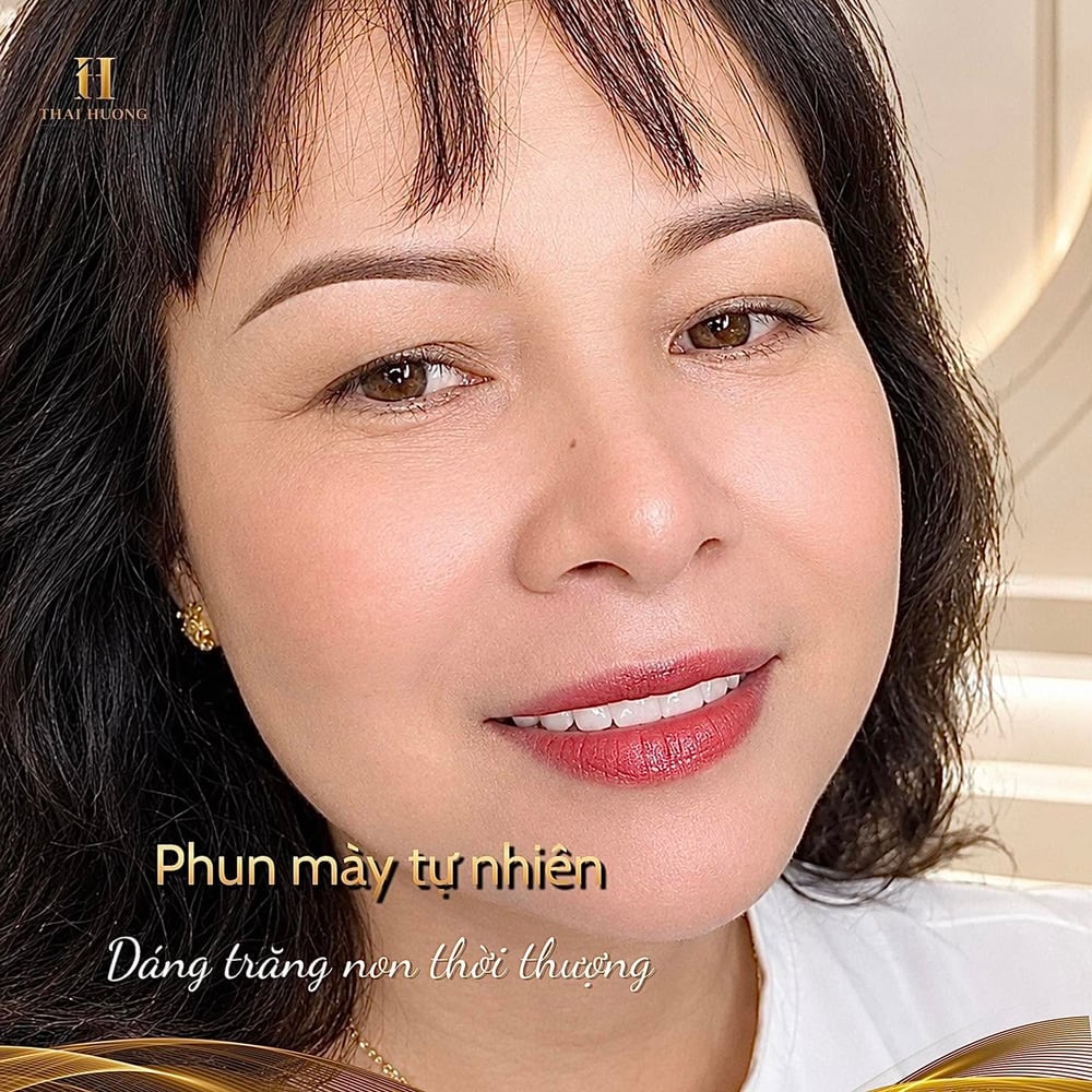 Kết quả phun mày tự nhiên tại Thái Hương